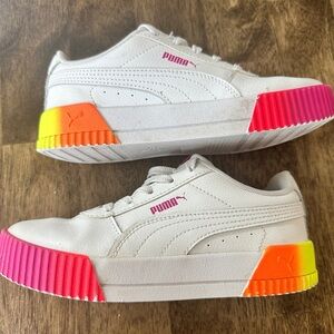 White Puma Carina, Girls Size 2
